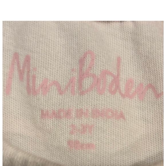 Mini Boden Bunny Christmas Size 2 - 3 Years Cream Long Sleeve Cotton - Picture 6 of 7